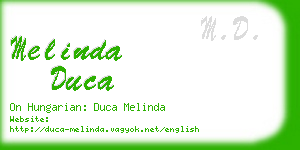 melinda duca business card
